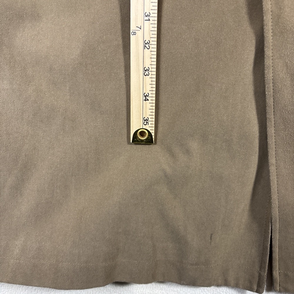 Jos. A. Bank Tan Overcoat Coat Size 44R Color Beige Lined 3 Button - Picture 10 of 13